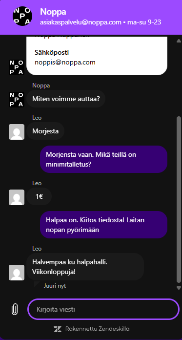 Noppa chat